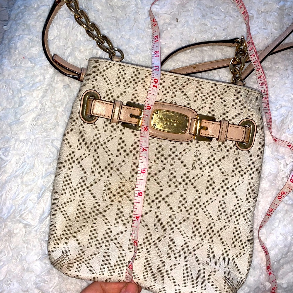 Michael Kors Cream Tan Crossbody purse SOLD